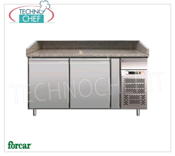 Banco Pizza Refrigerato, 2 Porte, dim.mm.1510x800x1000h