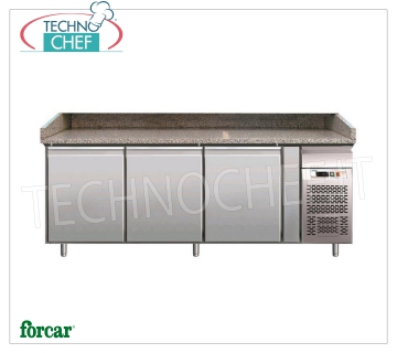Banco Pizza Refrigerato, 3 Porte, dim.mm.2020x800x1000h