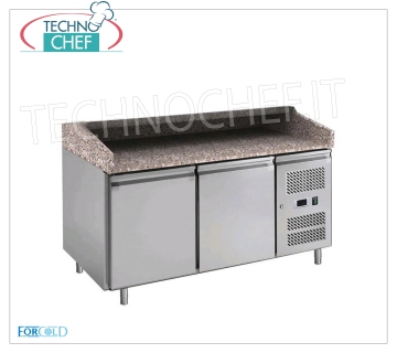Banco Pizza Refrigerato, 2 Porte, dim.mm.1510x800x1000h