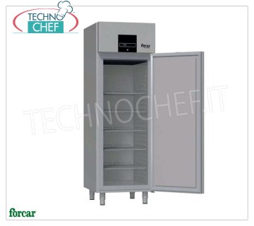Forcar - Armadio Congelatore-Freezer 1 Porta , lt.700, Ventilato, Classe B, mod.FP70BT Armadio Congelatore-Freezer Professionale 1 Porta a Risparmio Energetico, capacità lt.700, temperatura -15°/-24°C, refrigerazione ventilata, Gastronorm 2/1, ECOLOGICO in Classe B, Gas R290, V.230/1, Kw.0,455, Peso 121 Kg, dim.mm.695x870x2120