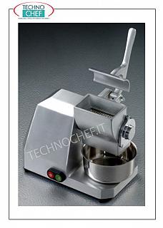 TECHNOCHEF - Grattugia Tipo 8, Carenata, semiprofessionale, resa 20 Kg/ora Grattugia tipo 8, carenata in alluminio anodizzato, resa 20 Kg/ora,  V 230/1, Kw 0,34, dim. mm 340x370x440h.