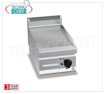FRY TOP a GAS con PIASTRA RIGATA in MULTIPAN, modulo TOP, mod.G7FR4B FRY TOP a GAS con PIASTRA RIGATA, BERTOS, Linea MACROS 700, Serie MULTIPAN, 1 modulo TOP con ZONA COTTURA da mm 395x500, potenza termica Kw.6,9, Peso 38 Kg, dim.mm.400x700x290h