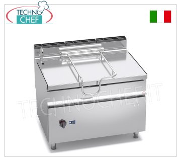 Technochef - Brasiera a Gas, Ribaltamento Motorizzato, Capacità lt.120, Mod.G9BR12/I+RM Brasiera ribaltabile a gas, BERTOS, Linea MAXIMA 900, Serie MAXI-120, con vasca inox da lt.120, ribaltamento motorizzato, Potenza termica Kw.30, Peso 230 Kg, dim.mm.1200x900x900h