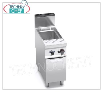 TECHNOCHEF - CUOCIPASTA a GAS su MOBILE,  Vasca da  40 lt., Mod.G9CP40 CUOCIPASTA a GAS su MOBILE, BERTOS, Linea MAXIMA 900, 1 Vasca da lt.40, potenza termica Kw.12,00, Peso 54 Kg, dim.mm.400x900x900h