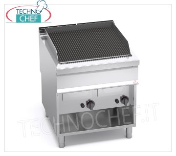 TECHNOCHEF - GRILL VAPOR-ACQUA a GAS, DOPPIO modulo su VANO a GIORNO, Mod.G9WG80M GRILL VAPOR-ACQUA a GAS, BERTO'S, Linea MAXIMA 900, Serie WATER GRILL, DOPPIO modulo su VANO a GIORNO con ZONA COTTURA da mm 700x630, potenza termica Kw.24,00, Peso 105 kg, dim.mm.800x900x900h