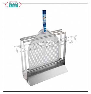 Pale pizza, portapale, accessori Poggia pala in acciaio inox, misura fino a 36, dim. mm 410x160x390h