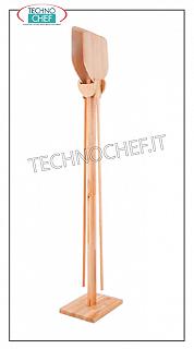 Pale pizza, portapale, accessori Appendi pala/palettino doppio fronte con base, realizzato in faggio massello a listelli, alto mm 1800
