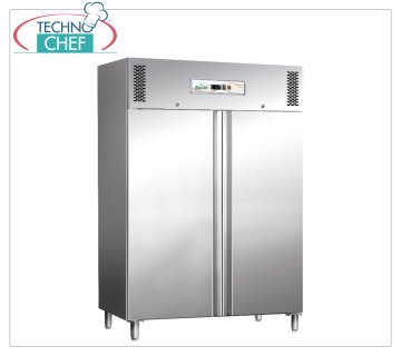 Forcar - Armadio Congelatore-Freezer 2 porte, lt.1325, Temp.-18°/-22°C, Ventilato, Classe D, mod.G-GN1410BT Armadio Congelatore-Freezer 2 porte, Professionale, struttura in acciaio inox, lt.1325, Temp.-18°/ -22°C,Ventilato, ECOLOGICO in Classe D, Gas R290, Gastronorm 2/1, V.230/1, Kw.0,73, Peso 208 Kg, dim.mm.1480x830x2010h.