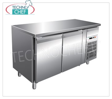 Forcar - Tavolo Refrigerato Frigor 2 Porte, Temp.-2°/+8°C, lt.282, Ventilato, Classe B, G-GN2100TN Tavolo Banco refrigerato 2 PORTE e cassetto neutro, Professionale, temp. -2°+8°C, capacità 282 litri,  refrigerazione ventilata, Gastronorm 1/1, ECOLOGICO in Classe B, Gas R290, V.230/1, Kw.0,26, Peso 98 Kg, dim.mm.1360x700x860h