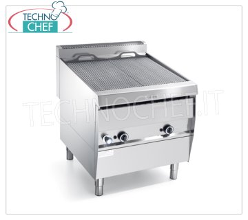 GRILL VAPOR GAS versione su MOBILE, 2 Moduli - ARRIS - Serie 900 - Richiedere Preventivo GRILL VAPOR GAS versione su mobile, DOPPIO MODULO a comandi indipendenti 2 ZONE DI COTTURA da mm 390x470, completa di grigliato a tondini, potenza termica 26,00 kw, dimensioni esterne mm 800x900x850h