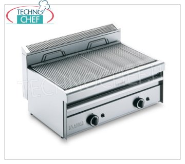 GRILL VAPOR GAS, versione TOP, DOPPIO MODULO - ARRIS - Serie 550 - Richiedere Preventivo GRILL VAPOR GAS, versione TOP, DOPPIO MODULO a comandi indipendenti con ZONA di COTTURA da mm 760x410, completa di grigliato a tondini, potenza termica 13,8 kw,  Peso Kg 50,  dimensioni esterne mm 800x550x315h