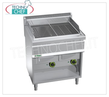 Fimar- GRIGLIA  VAPOR-COMBI ACQUA a GAS, DOPPIO modulo su VANO a GIORNO, Mod.GW80 GRILL VAPOR-ACQUA a GAS, DOPPIO modulo su VANO a GIORNO con ZONA COTTURA da mm 708x500, potenza termica Kw.18,00, Peso 85 Kg, dim.mm.700x800x1040h