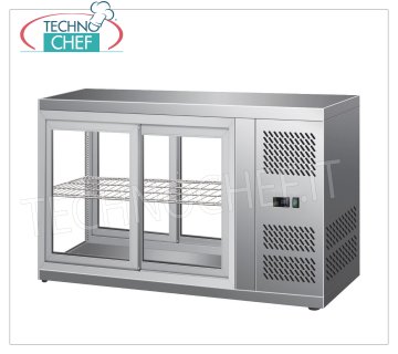 Forcar - VETRINA ESPOSITRICE REFRIGERATA, capacità lt.110, Ventilata, Classe C, mod.G-HAV91