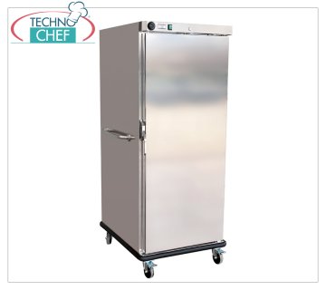 Carrello Portateglie Armadiato e Riscaldato, per 20 Teglie GN 2/1, Mod.HE540 Carrello Portateglie armadiato e riscaldato, per 20 Teglie GN 2/1, ventilato, temp.+30°/+90°C, con maniglia laterale, V.230/1, Kw.1,5, dim.mm.950x877x1776h