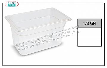 Bacinelle Gastronorm GN 1/3 in polipropilene Contenitore gastro-norm 1/3, in polipropilene, dim.mm.325 x 175 x 65 h