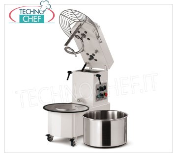 IMPASTATRICE a SPIRALE da 12 Kg con Testa Sollevabile e Vasca Estraibile Impastatrice a spirale da 12 Kg con testa sollevabile e vasca estraibile da 15 litri, V 230/1, kW 0,90, dim. mm 675x350x702h
