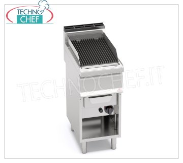 TECHNOCHEF - GRILL VAPOR-ACQUA a GAS, 1 modulo su VANO a GIORNO, Mod.G7WG40M GRILL VAPOR-ACQUA a GAS, BERTOS, Linea MACROS 700, Serie WATER GRILL, 1 modulo su VANO a GIORNO con ZONA COTTURA da mm 350x515, potenza termica Kw.9,00, Peso 45 Kg, dim.mm.400x700x900h