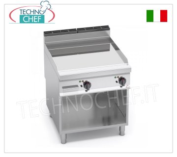 FRY TOP ELETTRICO con PIASTRA LISCIA in compound, Mod. E9FL8M-2/CPD
