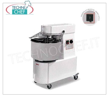 Impastatrice a Spirale da 36 kg (vasca da lt.41), dim.mm.495x800x798h
