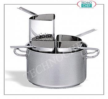 Pentola Cuocipasta Inox con 4 Cestelli, per Induzione, Professionale