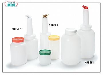 Scatole e barattoli per conservazione alimenti Barattoli per succhi di frutta, colori assortiti, capacità 0,46 litri, diametro 9,2 cm, H 25,6 cm
