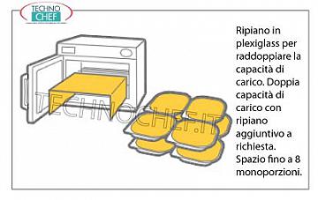 Ripiano in plexiglass forni Ripiano in plexiglass per raddoppiare la capacità di carico