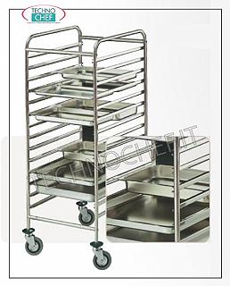 Carrelli per teglie/bacinelle Gastronorm