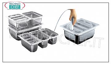 Bacinella Gastro.Norm 1/1, alta 100 mm , Adatta per sottovuoto
