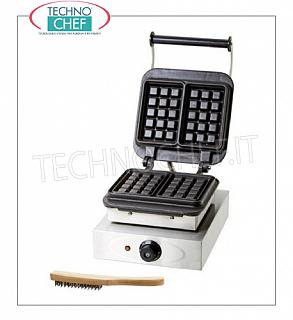 MACCHINA per WAFFLE con PIASTRA di COTTURA FISSA in GHISA