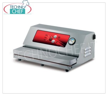 Technochef - Macchina sottovuoto semiautomatica ad aspirazione esterna, barra saldante da 350 mm, mod.MATIC35