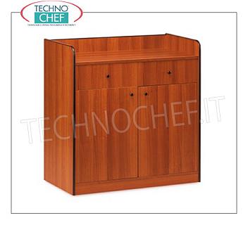 Mobili servizio sala Mobile di servizio sala in legno nobilitato colore CILIEGIO, con 2 cassetti portaposate e vano con 2 ante a battente, dim.mm.940x480x980h