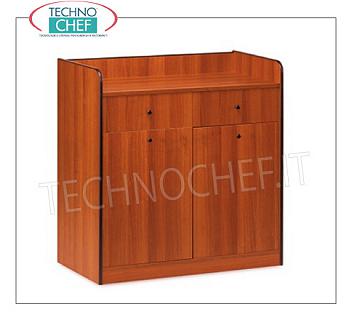 Mobili servizio sala Mobile di servizio sala in legno nobilitato colore CILIEGIO, con 2 cassetti portaposate e 2 tramogge scorrevoli, dim.mm.940x480x980h