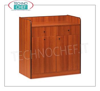 Mobili servizio sala Mobile di servizio sala in legno nobilitato colore CILIEGIO, con 2 cassetti portaposate, tramoggia scorrevole ed 1 anta a battente, dim.mm.940x480x980h