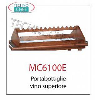 Carrelli di servizio in legno Portabottiglie vino superiore, dim mm. 880x470x200h