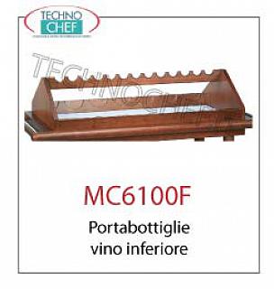 Carrelli di servizio in legno Portabottiglie vino superiore, dim mm. 880x470x200h