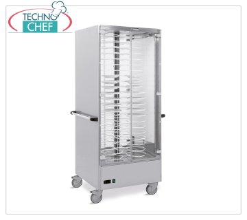 Carrello riscaldato con griglie passo 6 cm  per 88 Piatti pronti caldi, con diametro da 18 a 24 cm,