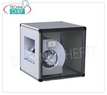 Aspiratori centrifughi cassonati, pannellature Inox, con portata max da 800 a 10.000 mᵌ/h