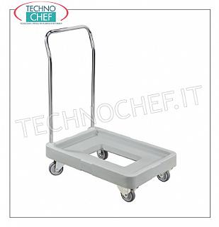 TECHNOCHEF - Carrello in polietilene con maniglia cromata, Mod.MAXI0012