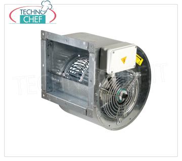 Ventilatore centrifugo ad accoppiamento diretto per cappe Ventilatore centrifugo con motore direttamente accoppiato alla girante pale avanti, per installazione in cappa, 1 VELOCITA', GIRI 1400, 4 poli, V.230/1, Kw.0,147, dim.mm.317x232x325h