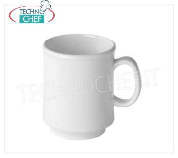 Technochef - TAZZA MUG in MELAMINA EXTRAFORTE Ø 75 mm, Mod.MP22118 Tazza Mug in melamina bianca extraforte, capacità 300 ml, diametro 75 mm, altezza 100 mm.