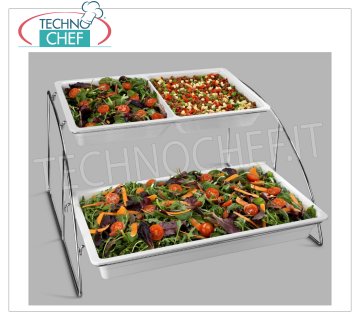 Technochef - ESPOSITORE per BACINELLE GN 1/1, Mod.MPESP11 Espositore per bacinelle GN 1/1 in melamina bianca (escluse), dim.mm.565x525x325mm.