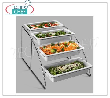 ESPOSITORE per BACINELLE GN 1/3, dim. mm. 360x525x325h.