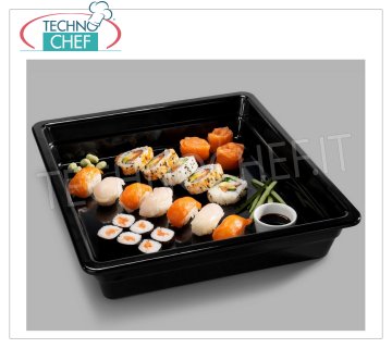 BACINELLE GASTRONORM GN 2/3 in MELAMINA NERA, dim.mm.353x325x65h
