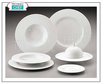 COSTA VERDE - Porcellane per Ristorante PIATTI, Collezione Saturno Bianco, Marca COSTA VERDE