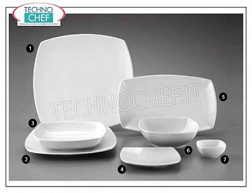 SATURNIA - Collezione TOKIO BIANCO in Porcellana - Piatti per Ristorante PIATTO PIANO, Collezione Tokio Bianco, cm.31x31, Marca SATURNIA -- Acquistabile in confezione da 4 pezzi