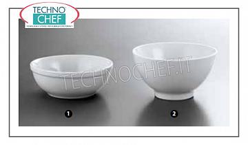 Vasellame in porcellana COPPETTA AMERICA, Collezione America Bianco, cm.13,5, Marca LUBIANA -- Acquistabile in confezione da 24 pezzi