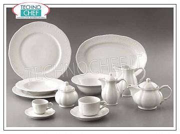 TOGNANA - Collezione VECCHIO WIEN in Porcellana - Piatti per Ristorante PIATTO PIANO, Collezione Vecchio Wien Bianco, Marca TOGNANA