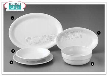 SATURNIA - Collezione ROMA BIANCO in Porcellana - Piatti per Ristorante PIATTO PIANO, Collezione Roma Bianco, cm.27, Marca SATURNIA -- Acquistabile in confezione da 6 pezzi