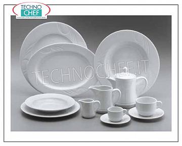 GURAL PORSELEN - Porcellane per Ristorante PIATTO PIANO, Collezione Karizma Bianco, Marca GÜRAL PORSELEN