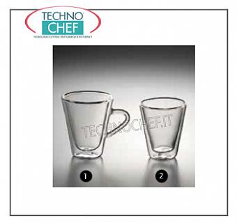 Tazze caffè - cappuccino in vetro TAZZA CAFFEINO, LUIGI BORMIOLI, Collezione Duos Termico